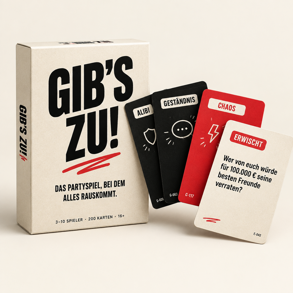 GIB'S ZU! – Das Partyspiel, bei dem alles rauskommt